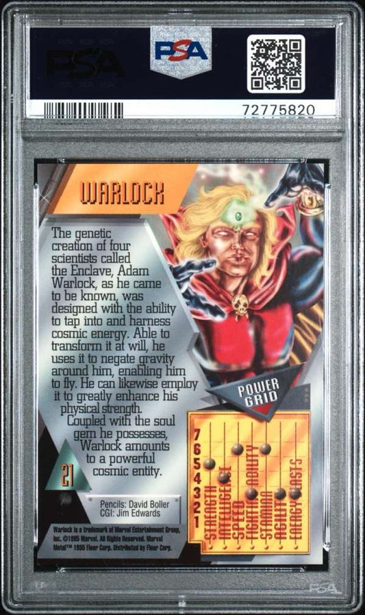 1995 Metal Marvel #21 Warlock 10