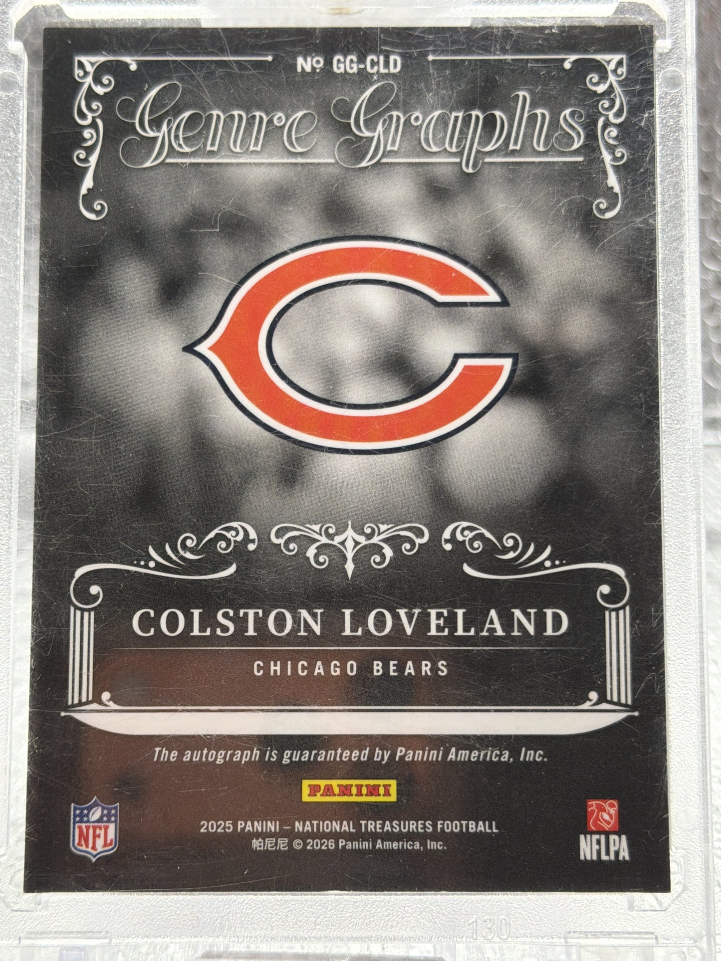 2025 Panini National Treasures #GG-CLD Colston Loveland Genre Graphs #/99