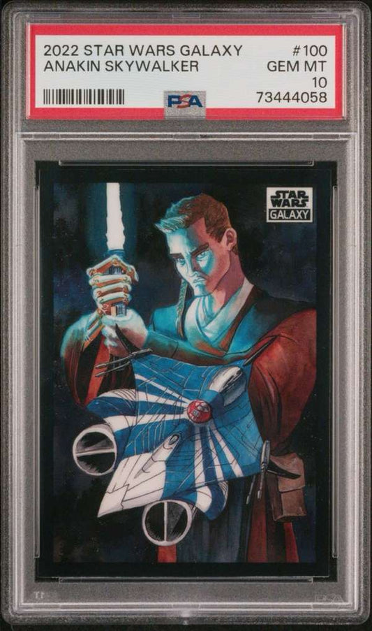 2022 Topps Chrome Star Wars Galaxy #100 ANAKIN SKYWALKER PSA 10