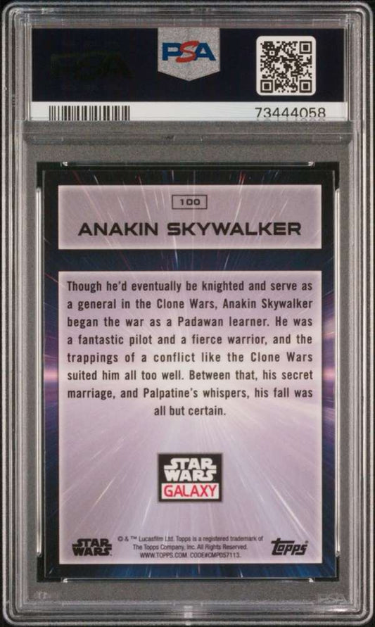 2022 Topps Chrome Star Wars Galaxy #100 ANAKIN SKYWALKER PSA 10