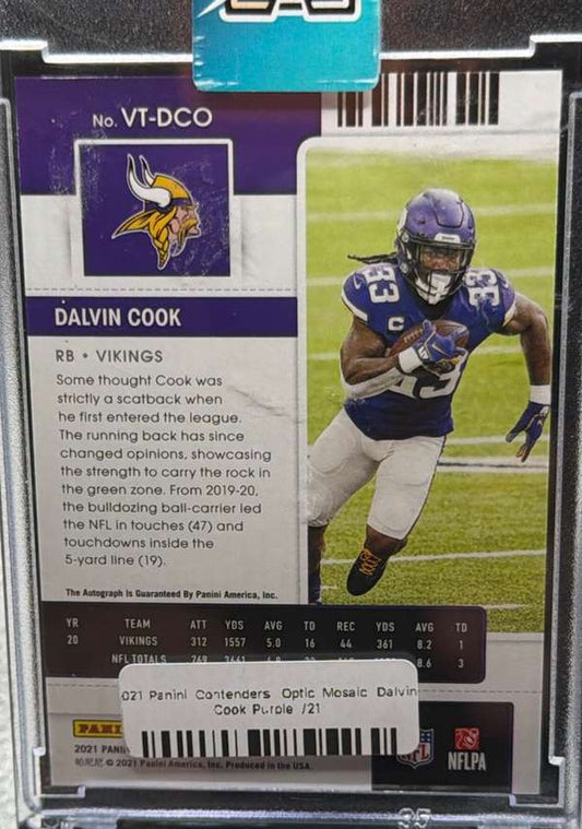 2021 Panini Contenders - Veteran Championship Ticket Autograph Dalvin Cook