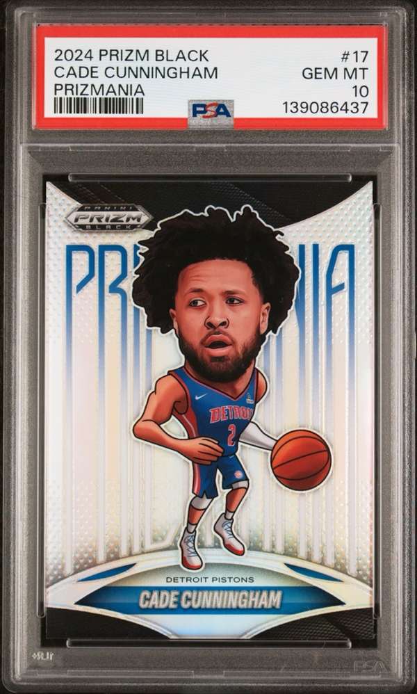 2024-25 Panini Prizm Black - Prizmania #17 Cade Cunningham PSA 10