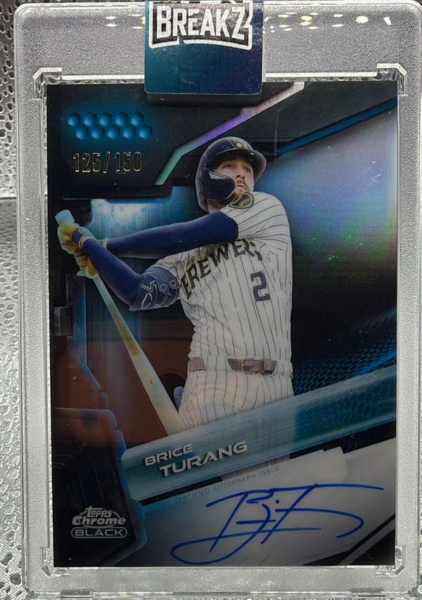 2026 Topps Chrome Black - Blue #cbabt Brice Turang