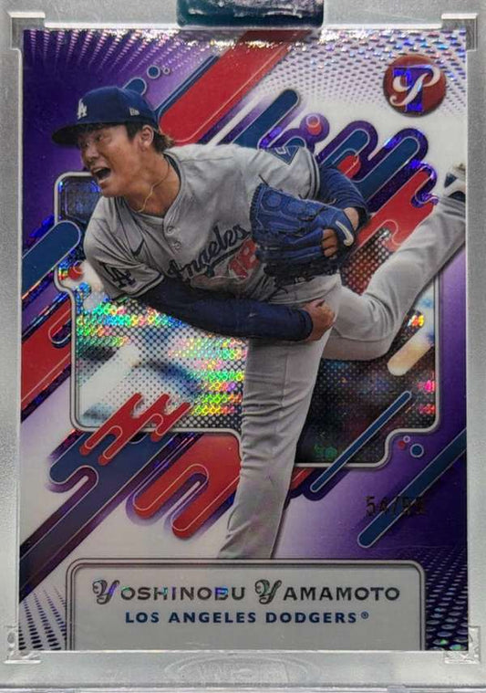 2024 Panini Prizm - Purple #176 Yoshinobu Yamamoto