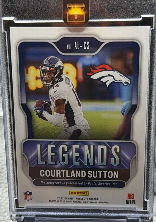 2022 Panini Absolute - Absolute Legends Signatures Red #AL-CS Courtland Sutton