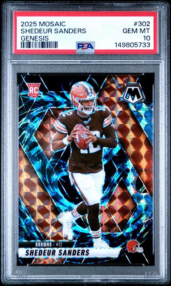 2025 Panini Mosaic - Mosaic Genesis #302 Shedeur Sanders PSA 10