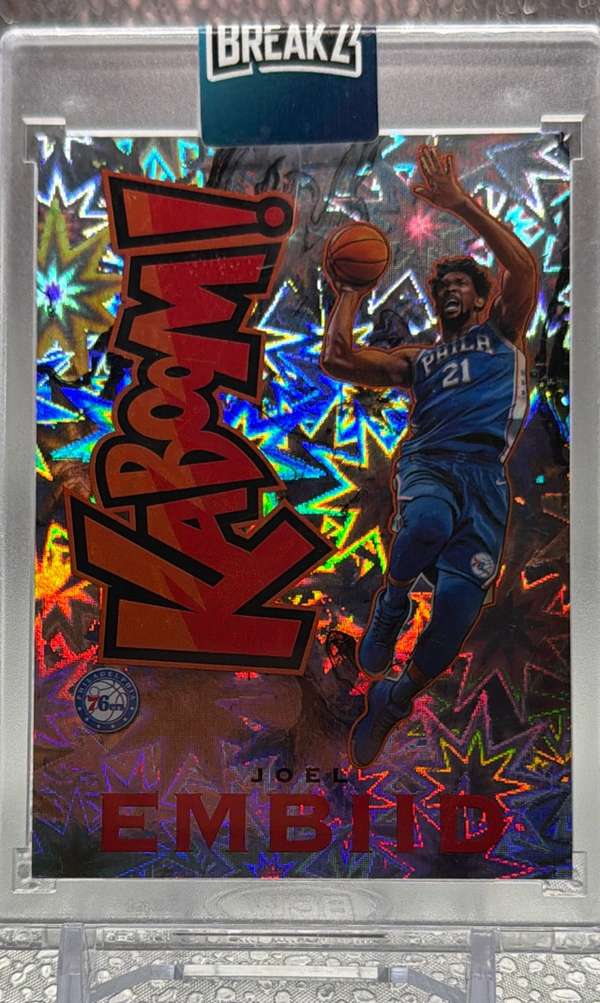 2018-19 Panini Crown Royale - Kaboom! #17 Joel Embiid Mint