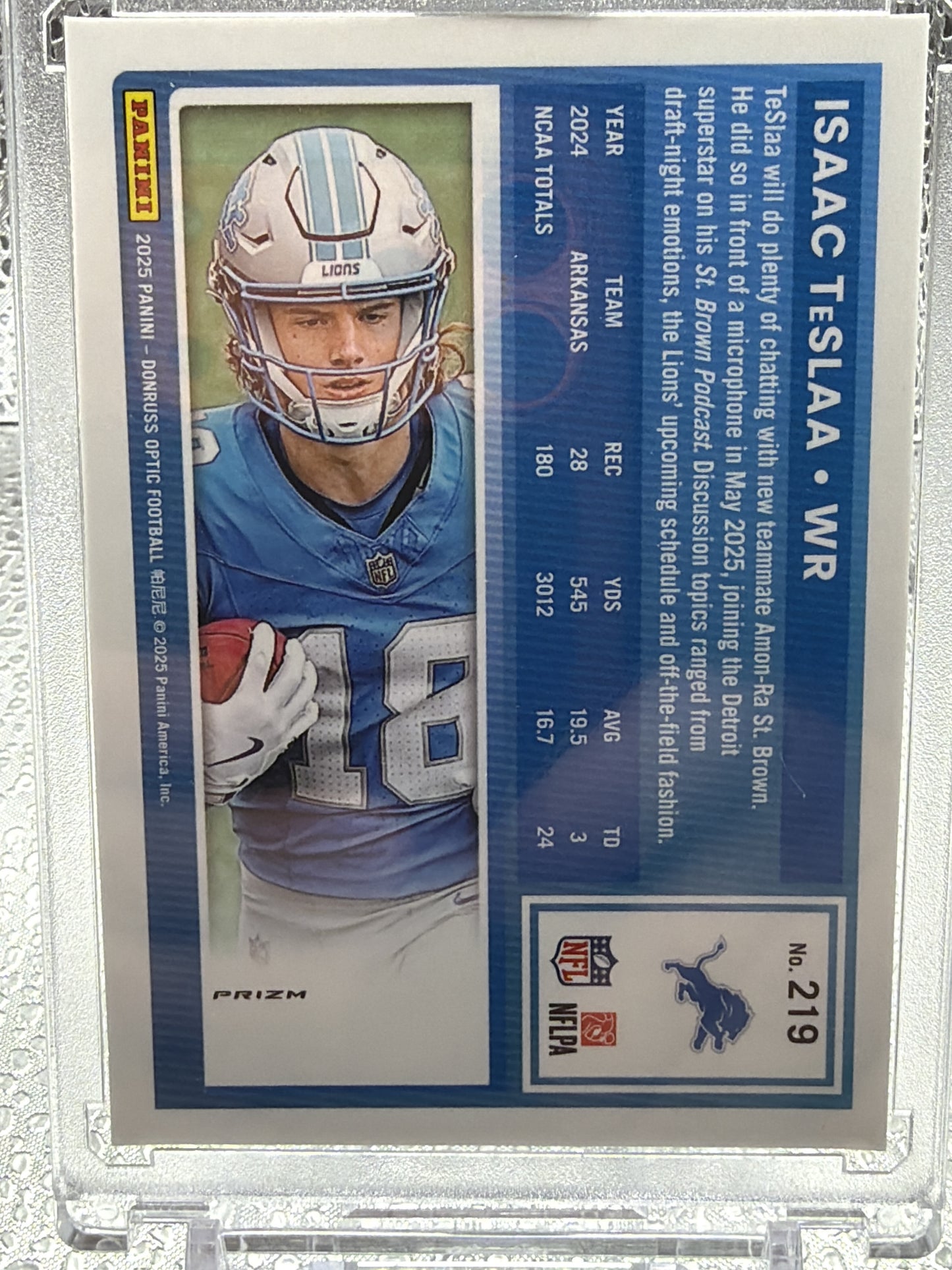 2025 Donruss Optic #219 Isaac TeSlaa