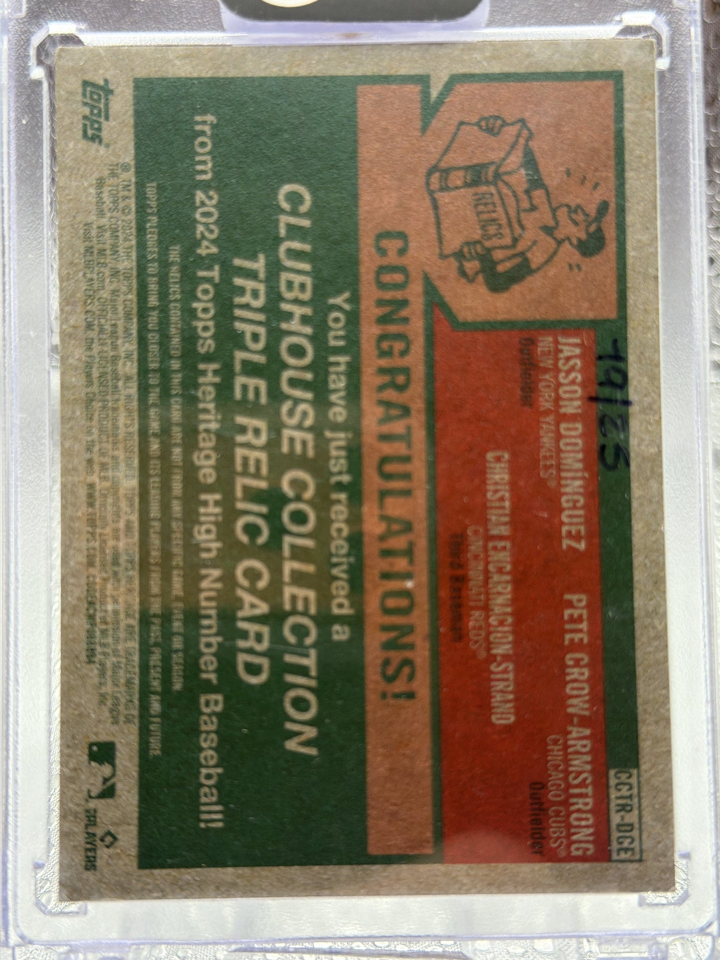 2024 Topps Heritage #CCTR-DCE Jasson Domínguez