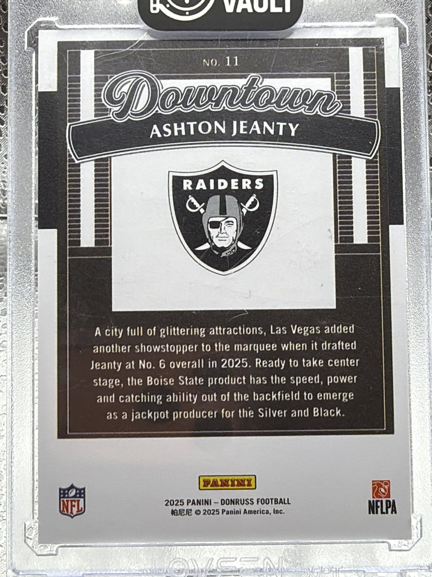 2025 Donruss #11 Ashton Jeanty Downtown!