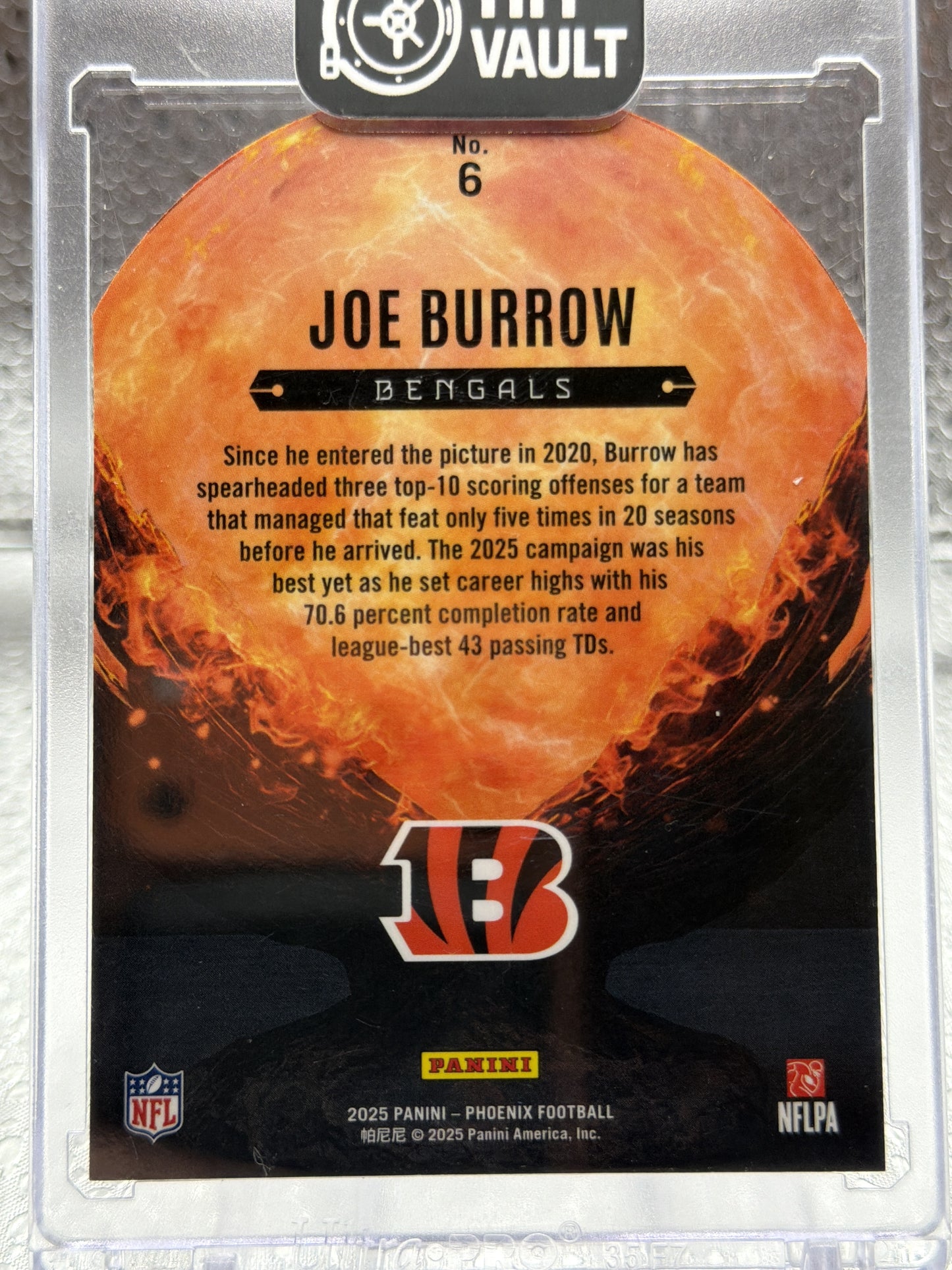 2025 Panini Phoenix #6 Joe Burrow Resurgent Snow Globe